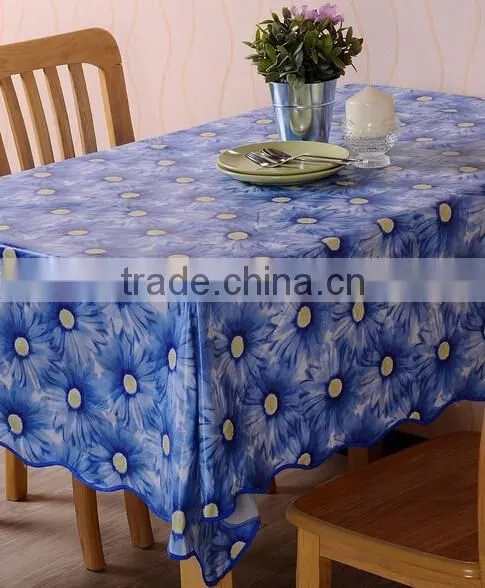 2015 Best Sale 100% Polyester Transfer Printing Table Cloth photo-4
