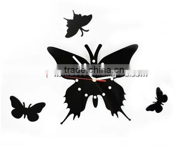Cheap Promotion Butterfiy Style Decorative Wall Clock photo-2
