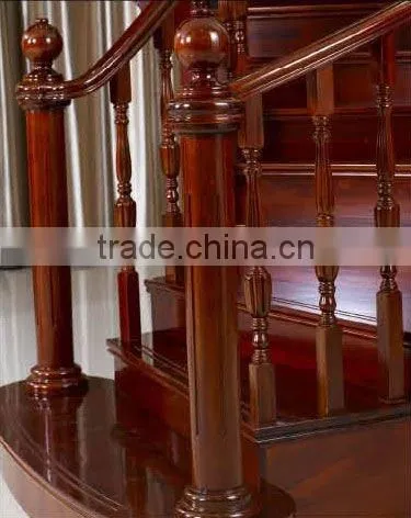 Wooden Stair Handrail and Balustrade