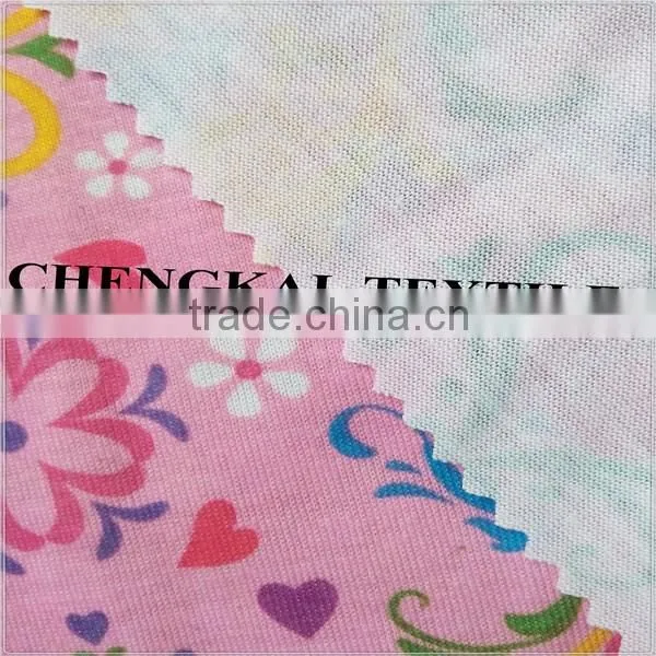 Shaoxing Wholesale Spandex Print Spun Polyester Fabric