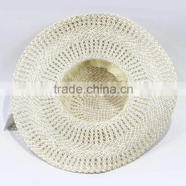 Hight Quality Ladies Wide Brim Straw Summer Hat Sun Beach Hat photo-4