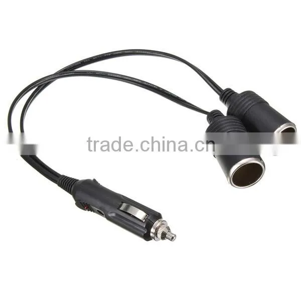 12V Double Plug Cigarette Lighter Socket Extension Lead Adaptor Splitter photo-6