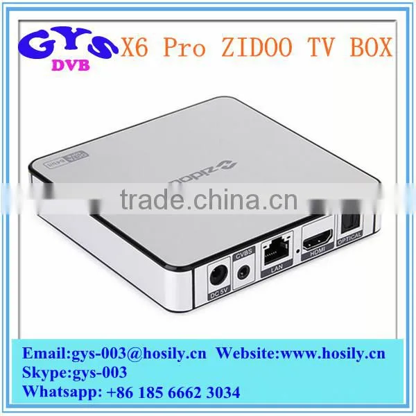 ZIDOO X6 PRO RK3368 Octa Core 4K 3D Android 5.1 2G/16G KODI Smart TV Media BOX