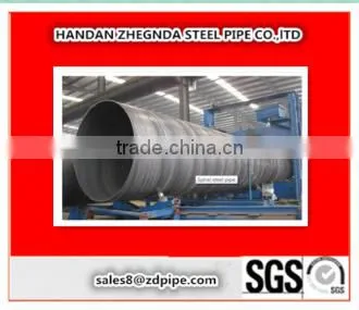 API 5L 529 mm 9mm Thickness SSAW/Spiral Submerged Arc Welded Steel Pipe