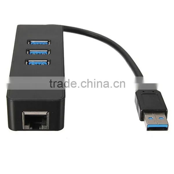 The Best 3 Por Usb 3.0 Hub to Famale RJ45 Ethernet Lan Adapter From China Usb Hub Suppliers photo-3