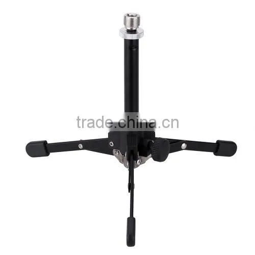 Mini Foldable Desktop Tabletop Tripod Microphone Mic Stand Holder photo-2