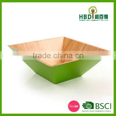 Green Bamboo Salad Bowl photo-3