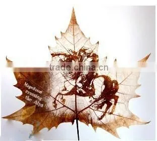 Natural Leaf Carving Picture - Mona Lisa Smile * Foreign Affairs Gifts * World Famous Paintings photo-4