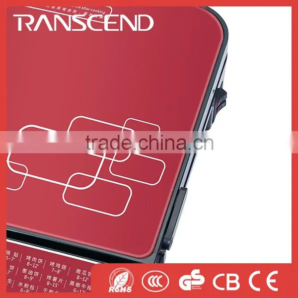 New Multifunctional Red Electric Griddle With CE photo-3