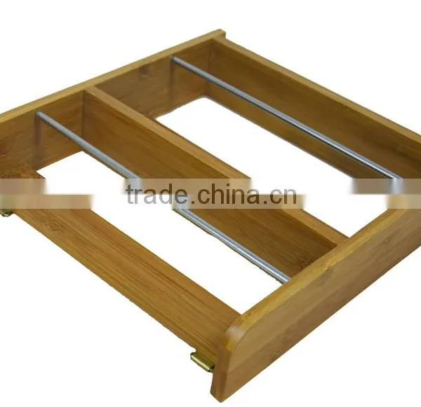 DT009 Fashion Wall Mountain Bamboo Towel Rack/ Wooden Bathroom Towel Rack photo-2