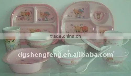 Melamine Tableware Set for Kids/children Melamine Set photo-3