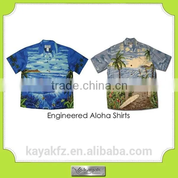 Wholesale Men Cotton Hawaiian Aloha Shirt photo-6