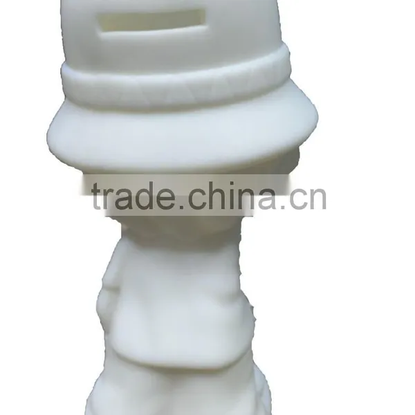 White Vinyl Toy, Kids Color Painting DIY Toys,Little Boy Figure Money Box photo-4