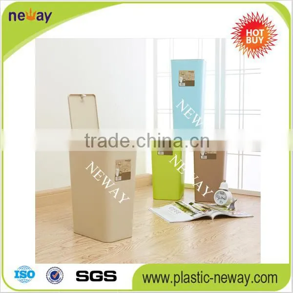 Colorful Push Type Plastic Waste Bin photo-3