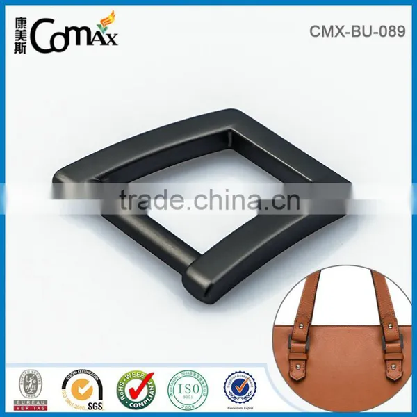 Design Fashion Matte Gunmetal Trapezoidal Lock Metal Bag Buckle photo-2