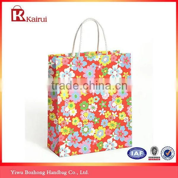 Fully Stocked Factory Supply Printed Kraft Paper Bag photo-6