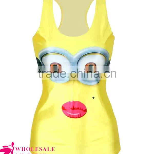 2015 Summer Style Blue Shark Print 3D Tank Top Ladies Tank Top photo-6