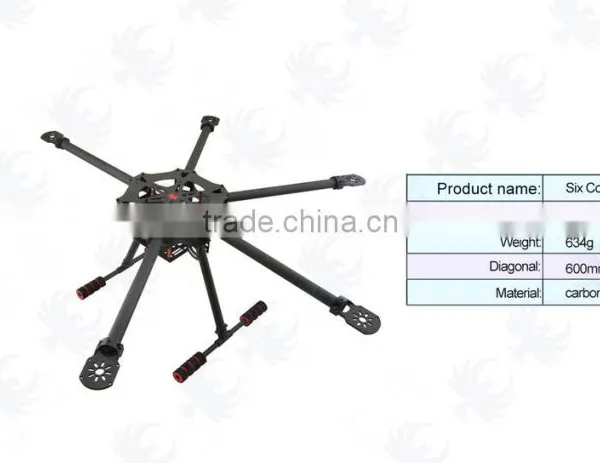Hexa-rotor Copter Carbon Fiber Frame Foldable, FPV Hexacopter Multicopter RC Flight Model Aerial Photography photo-2