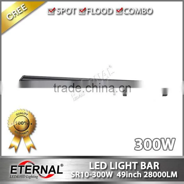 300W 49inch UTV ATV Buggy off Road Marine Yatch Boat Vessel Ship Spot Flood Combo Led Driving Light Bar photo-3