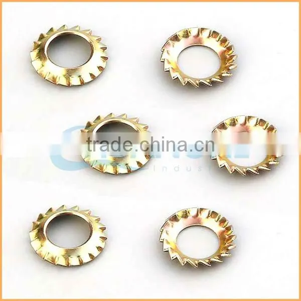 China Professional Manufacturing Zinc Plated Washer Square Serrated Lock Washer photo-3