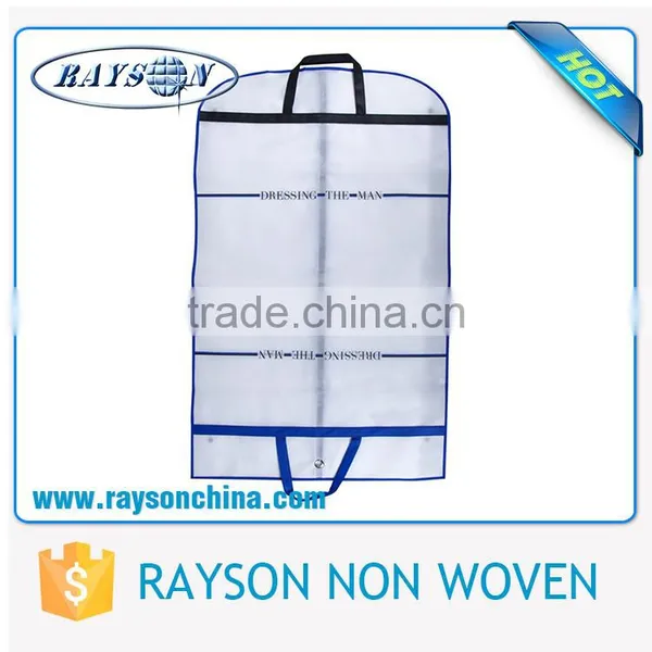 Customized Zippered Men's Garment Suit Hanger Bag Nonwoven Suit Cover Bag photo-2