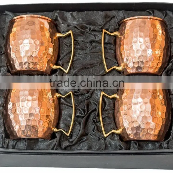 Moscow Mule Hammered Copper Barrel Mugs, Solid Copper Beer Mugs, Copper Drinking MugsOLID COPPER MUGS MANUFACTURER INDIA photo-4