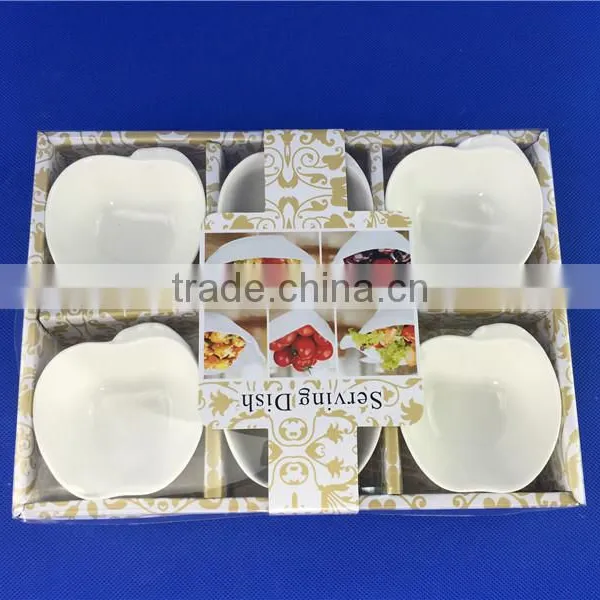 Porcelain Apple Shaped Dishes in Stock photo-4