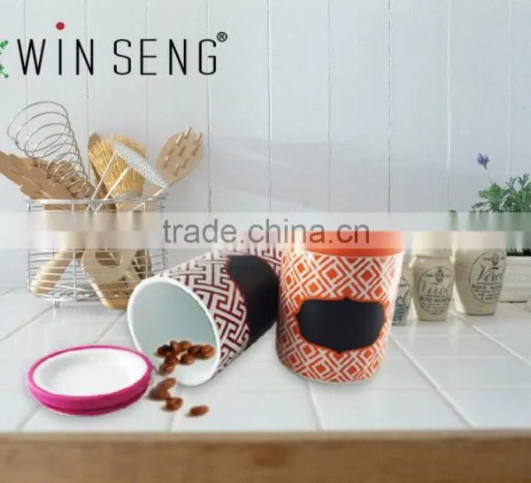 Best Selling Ceramic Porcelain Jar Tea Sugar Coffee Canister photo-2