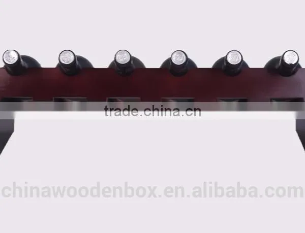 Solid Wood Wine Rack New Antique Design Handmade Wooden Wine Rack photo-4