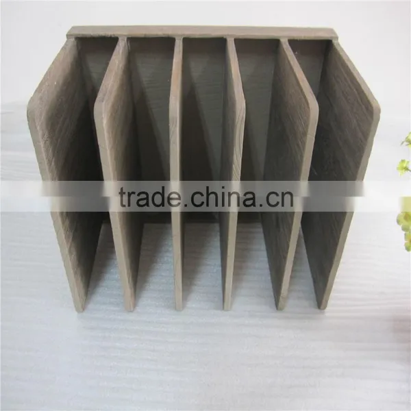 2015 High Quality Wood Magazine Rack Wooden Paper File Holder photo-2