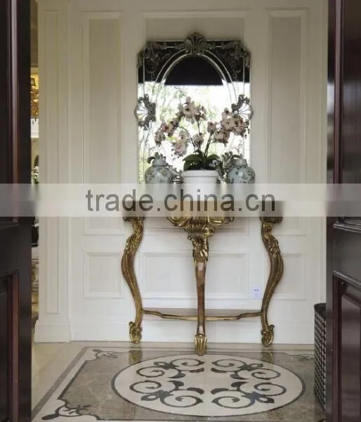 Factory Wholesales Side Console Table With Mirror Set photo-5