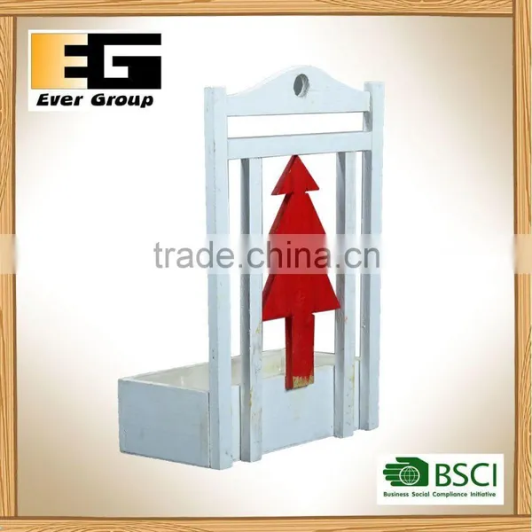 Wall Hanging Wooden Garden Flower Baskets photo-3