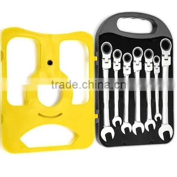 High Quality Professional 7PCS CRV Combination Spanner Wrench Set photo-2
