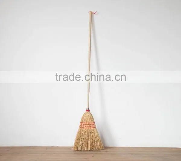 Corn Fiber Heavy-Duty Wire Banded Warehouse Soft Industrial Broom