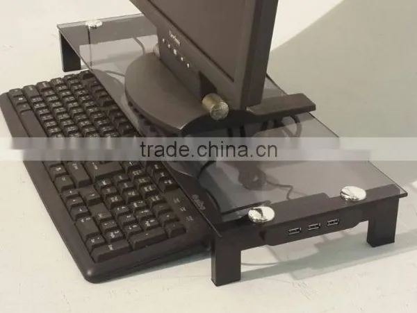 Tempered Glass Engabced And Refined Universal Monitor Laptop Stand Multimedia photo-6