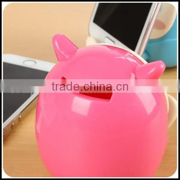 Made in China New Multi-fonction Plastic Cute Cell Phone Holder for Sale/OEM Plastic Money Box With Mobile Phone Holder photo-4