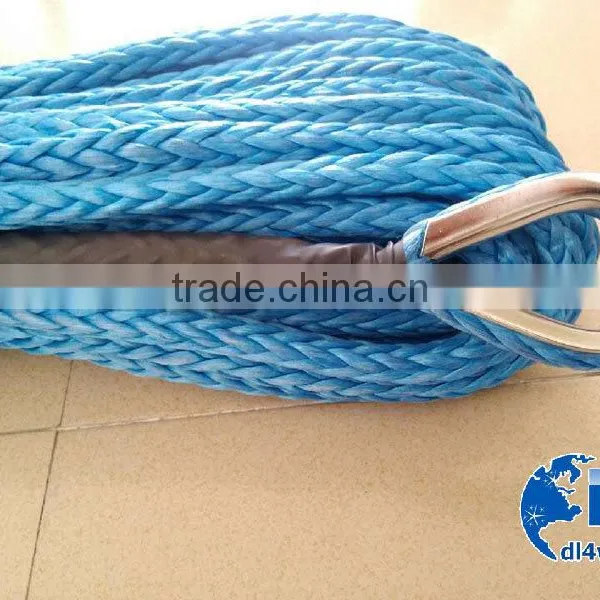 4WD Long Rope Winch Electric Mini Braided Synthetic Rope 12mm Car Synthetic Winch Rope photo-2