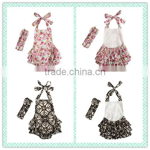 Wholesale Boutique Newborn Romper 100% Cotton 2016 Floral Girl Baby Clothes From Manfactory photo-4