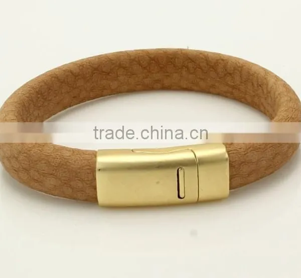 Mens Snake Leather Bracelets,PU Leather Bracelets,custom Logo Magnetic Bracelet photo-3