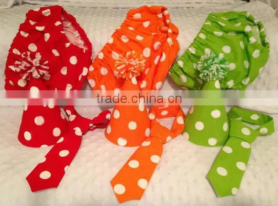 Baby Infant Cute 3PCS Bloomers Sets Short With Tie And Hat Baby Clothes photo-6