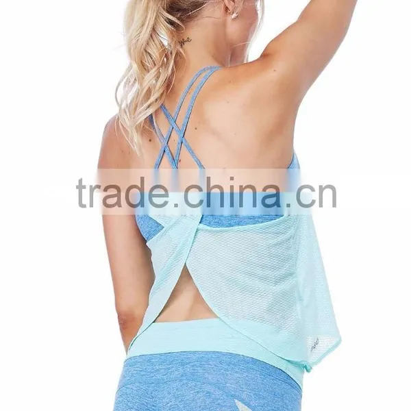 Cotton Spandex Womens Workout Tank Top/loose Fitting Gym Tank Tops&singlets photo-5