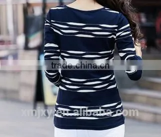 Wholesales Comfortable 100% Cotton T-shirt Long Sleeve for Ladies photo-5