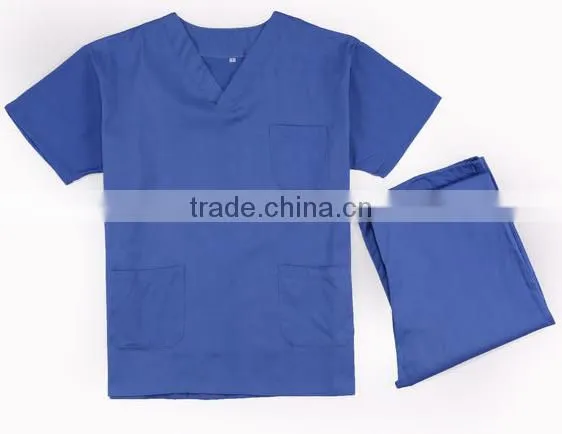 Customize Plain Blank Unisex Doctor Nurse Hospital Scrub/ Medical Uniform photo-2