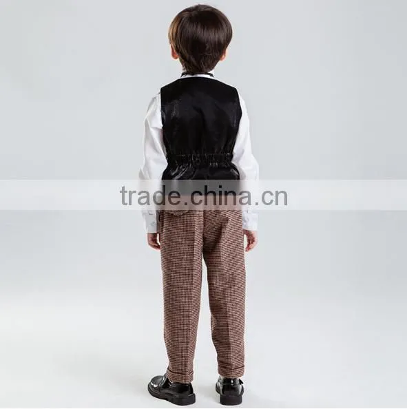 Handsome Fashion Woolen Material High Quality Boy Suit photo-4
