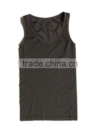 Grey Stripe Seamless Tube Top