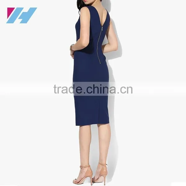 Summer Fashion Apparel Wholesale Elegant Work Business Casual Party Bodycon Pencil Dress photo-3
