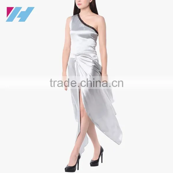 Summer New Fashion Apparel Clothes Sexy Women's Asymmetric Party Dress photo-2