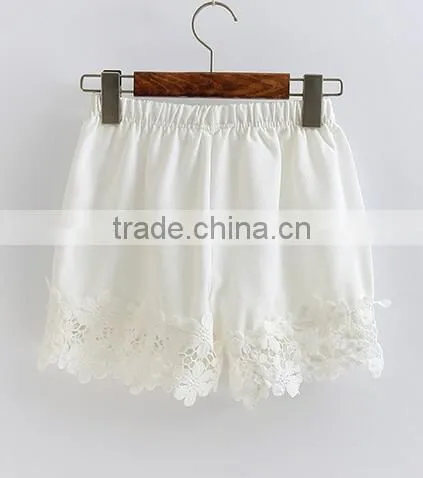 EY0612P Summer Ladies 2017 Classics Shorts With Lace Hem photo-4
