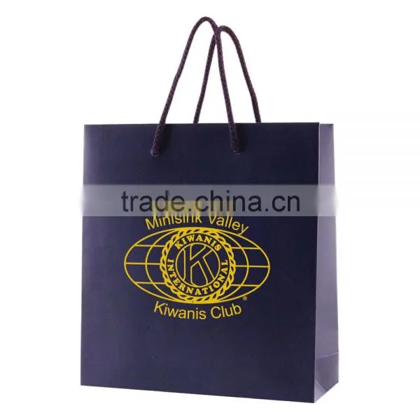 Matte Laminated Eurotote Shopping Bag - Features Cardboard Bottom, Dimensions Are 6" x 3.5" x 6.5" and Comes With Your Logo.