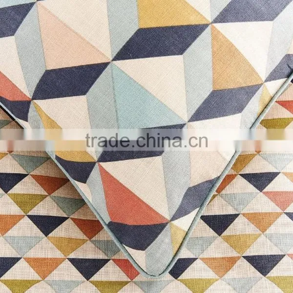 Printed on Linen-look Cotton Quilt Cover photo-2
